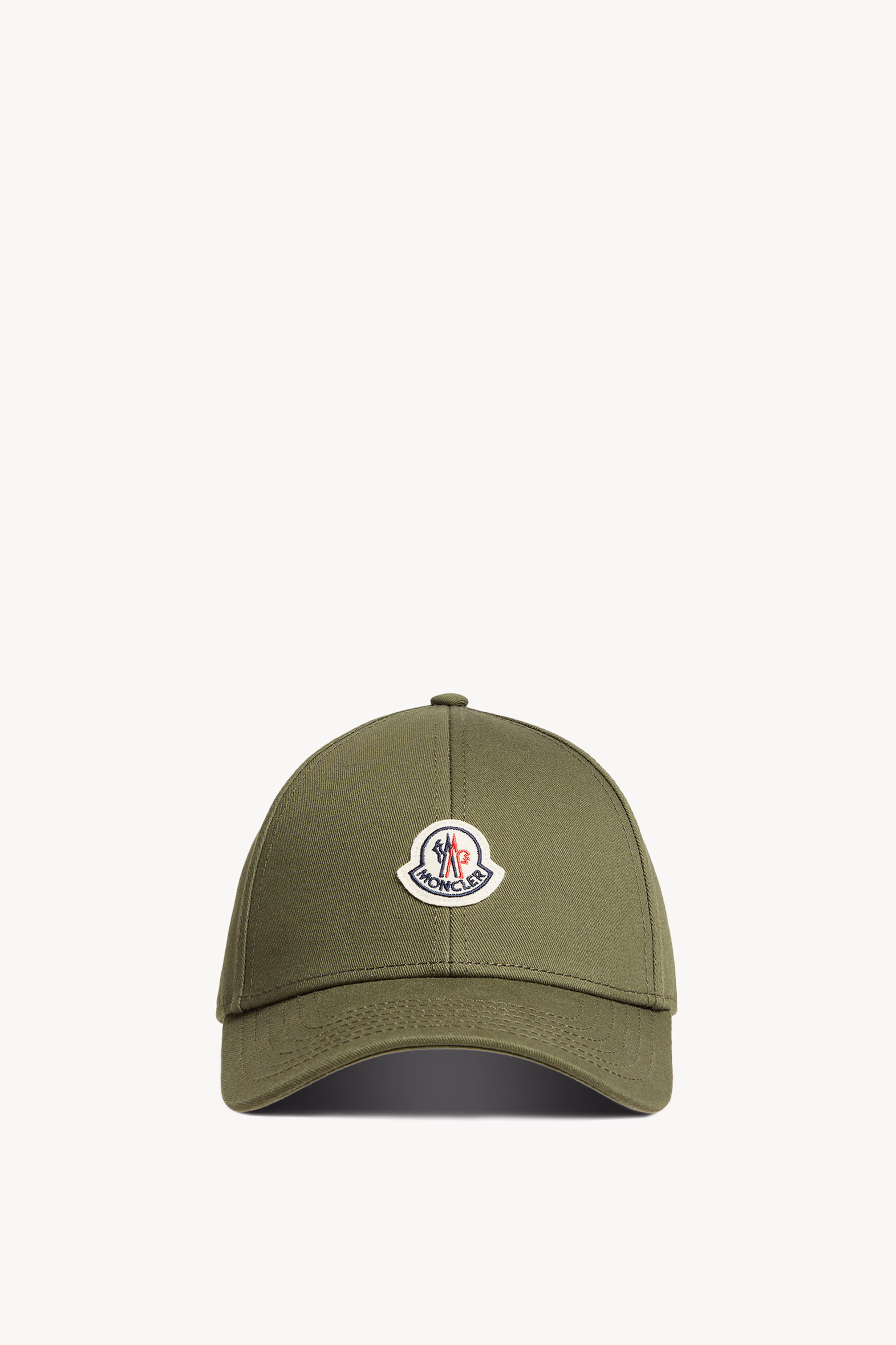 Gabardine Baseball Cap Men Olive Green Moncler